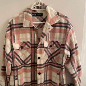 Zara Plaid Overshirt | XS